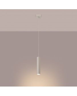 Lampa wisząca LAGOS 1 beżowa Sollux SL.1479