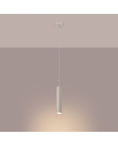Lampa wisząca LAGOS 1 beżowa Sollux SL.1479