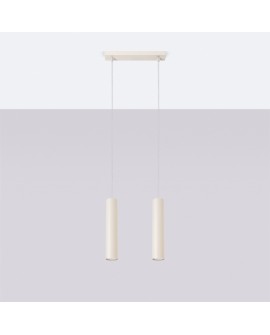 Lampa wisząca LAGOS 2 beżowa Sollux SL.1480