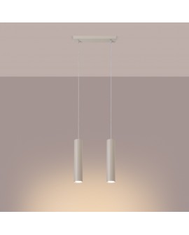 Lampa wisząca LAGOS 2 beżowa Sollux SL.1480