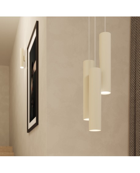 Lampa wisząca LAGOS 2 beżowa Sollux SL.1480