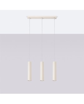 Lampa wisząca LAGOS 3L beżowa Sollux SL.1481