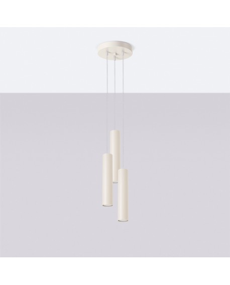 Lampa wisząca LAGOS 3P beżowa Sollux SL.1482