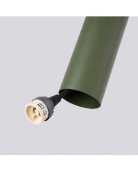 Lampa wisząca LAGOS 1 zielona oliwka Sollux SL.1484