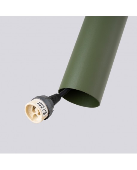 Lampa wisząca LAGOS 2 zielona oliwka Sollux SL.1485