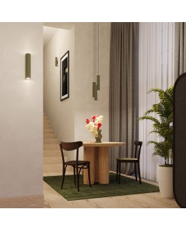 Lampa wisząca LAGOS 3L zielona oliwka Sollux SL.1486