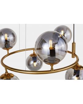 LAMPA WISZĄCA MOSIĘŻNA NOWOCZESNA CEREDO W6 LUMINA DECO