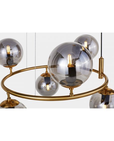 LAMPA WISZĄCA MOSIĘŻNA NOWOCZESNA CEREDO W6 LUMINA DECO