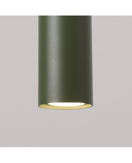 Lampa wisząca LAGOS 3P zielona oliwka Sollux SL.1487