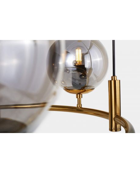 LAMPA WISZĄCA MOSIĘŻNA NOWOCZESNA CEREDO W6 LUMINA DECO