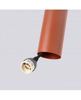 Lampa wisząca LAGOS 3P ochra czerwona Sollux SL.1492