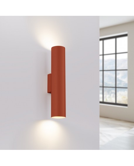 Kinkiet LAGOS 2 ochra czerwona Sollux SL.1493