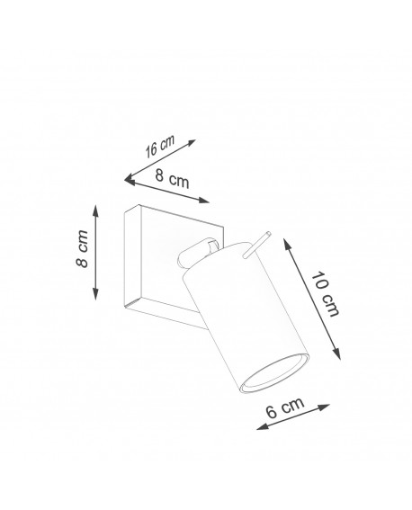 Kinkiet RING beżowy Sollux SL.1494