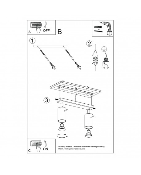 Plafon RING 2 beżowy Sollux SL.1495