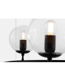 LAMPA WISZĄCA CZARNA NOWOCZESNA CEREDO W6 LUMINA DECO