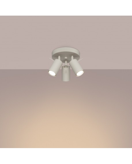 Plafon RING 3P beżowy Sollux SL.1497