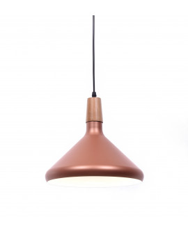 NOWOCZESNA LAMPA WISZĄCA SKANDYNAWSKA ZWIS RÓŻOWE ZŁOTO BAFIDO B1