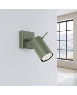 Kinkiet RING zielony oliwkowy Sollux SL.1500