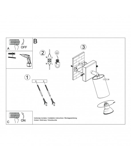 Kinkiet RING zielony oliwkowy Sollux SL.1500