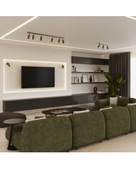 Kinkiet RING zielony oliwkowy Sollux SL.1500