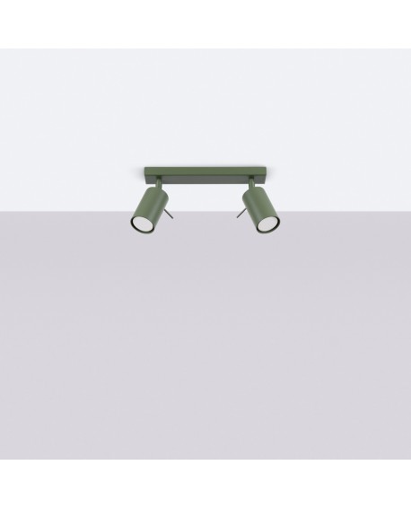 Plafon RING 2 zielony oliwkowy Sollux SL.1501