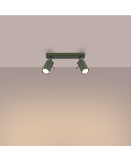 Plafon RING 2 zielony oliwkowy Sollux SL.1501