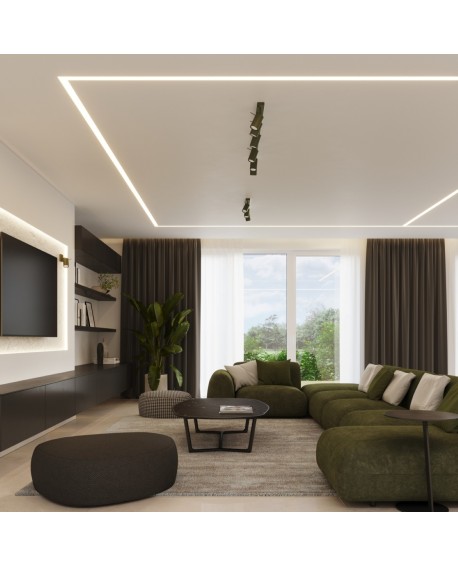 Plafon RING 2 zielony oliwkowy Sollux SL.1501