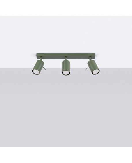 Plafon RING 3L zielony oliwkowy Sollux SL.1502