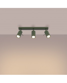 Plafon RING 3L zielony oliwkowy Sollux SL.1502