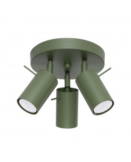 Plafon RING 3P zielony oliwkowy Sollux SL.1503