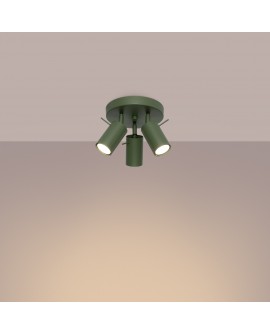 Plafon RING 3P zielony oliwkowy Sollux SL.1503