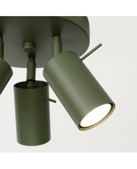 Plafon RING 3P zielony oliwkowy Sollux SL.1503