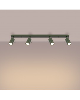 Plafon RING 4L zielony oliwkowy Sollux SL.1504