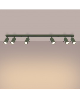 Plafon RING 6L zielony oliwkowy Sollux SL.1505