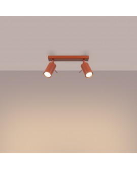 Plafon RING 2 ochra czerwona Sollux SL.1507