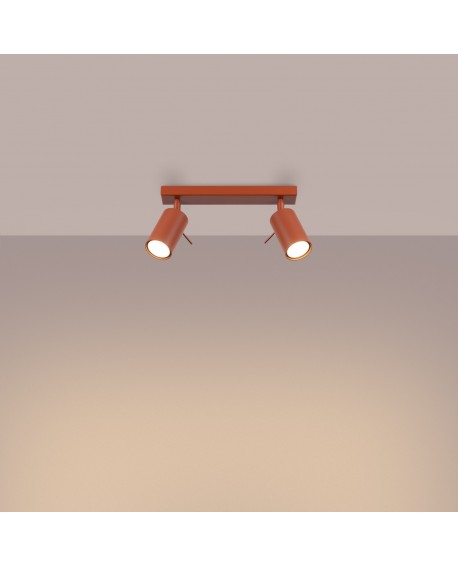 Plafon RING 2 ochra czerwona Sollux SL.1507