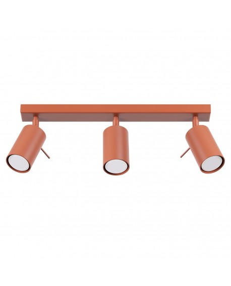 Plafon RING 3L ochra czerwona Sollux SL.1508
