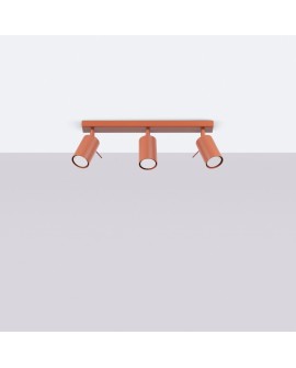 Plafon RING 3L ochra czerwona Sollux SL.1508