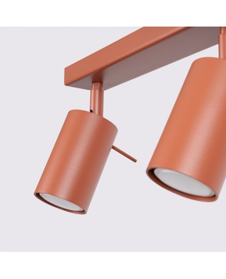 Plafon RING 3L ochra czerwona Sollux SL.1508