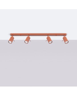 Plafon RING 4L ochra czerwona Sollux SL.1510