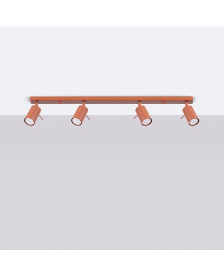 Plafon RING 4L ochra czerwona Sollux SL.1510