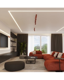 Plafon RING 6L ochra czerwona Sollux SL.1511