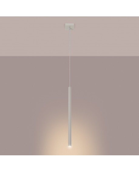 Lampa wisząca PASTELO 1 beżowa Sollux SL.1512