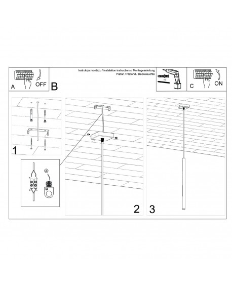 Lampa wisząca PASTELO 1 beżowa Sollux SL.1512