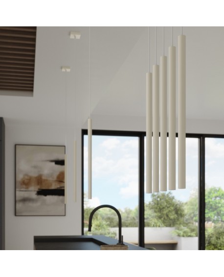 Lampa wisząca PASTELO 1 beżowa Sollux SL.1512