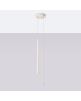 Lampa wisząca PASTELO 2 beżowa Sollux SL.1513