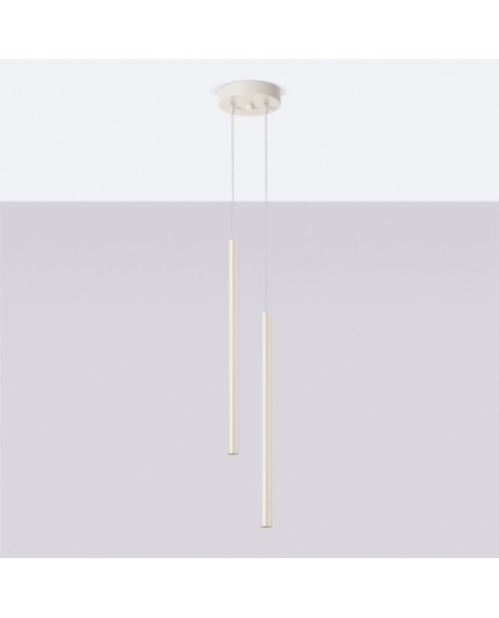 Lampa wisząca PASTELO 2 beżowa Sollux SL.1513