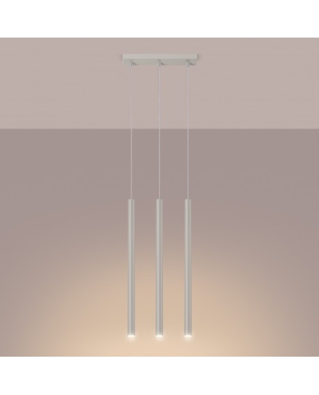 Lampa wisząca PASTELO 3 beżowa Sollux SL.1514