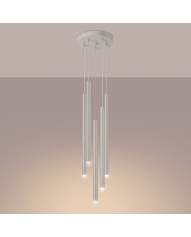 Lampa wisząca PASTELO 5P beżowa Sollux SL.1516