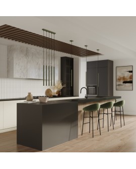 Lampa wisząca PASTELO 1 zielona oliwka Sollux SL.1518